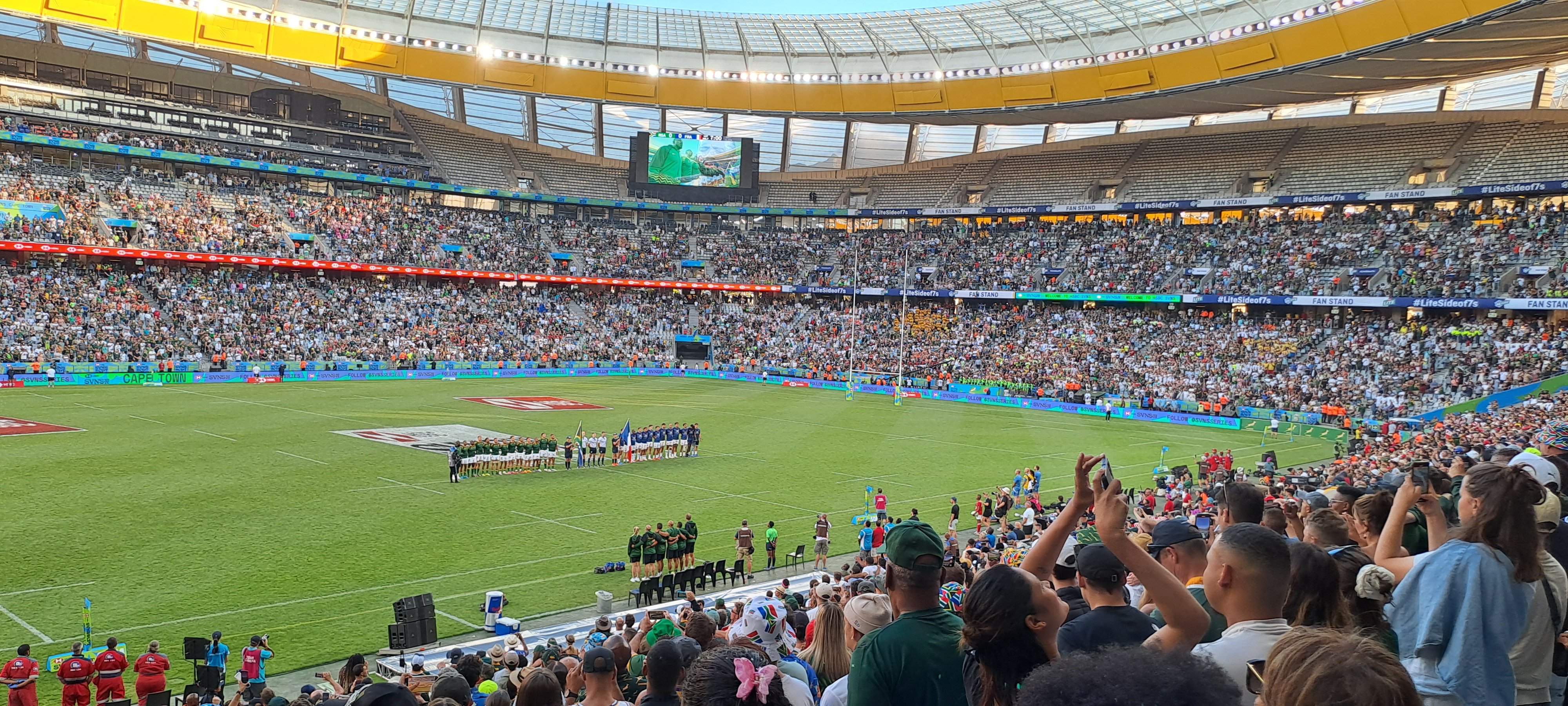 tournoi de rugby à 7 Finale Homme Afrique du sud France on a perdu